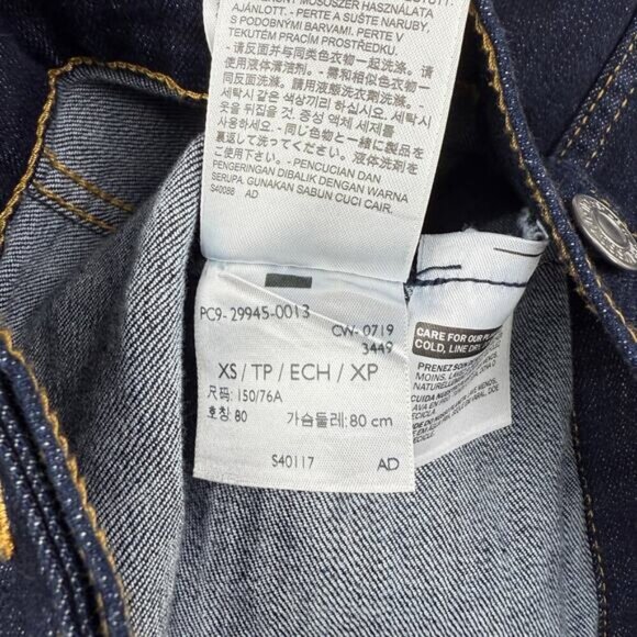 LEVI'S Original Trucker Denim Jacket Women's Size XS Even Rinse - Picture 6 of 7